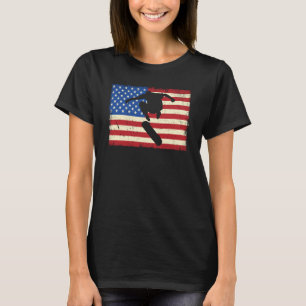 T-shirt American Flag Skateboard Skateboard Patri