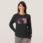 T-shirt American Flag Squirrel 4th of July Squirrel (Devant entier)