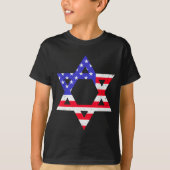 T-shirt American Flag Star Of David Jewish Hanukkah T Shir (Devant)