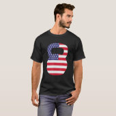 T-shirt American Flag Usa 4 juillet Kettlebell Gym Worko (Devant entier)