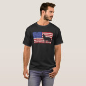 T-shirt American Flag USA Coyote Yote Hunter Hunting Coyo (Devant entier)