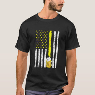 T-shirt American Flag Usa Craft Bière brasserie 4 juillet