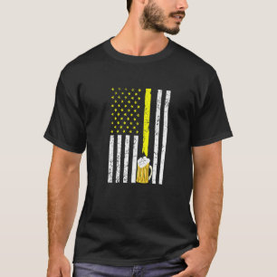 T-shirt American Flag Usa Craft Bière brasserie 4 juillet