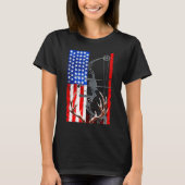 T-shirt American Flag USA Hunter Bow (Devant)