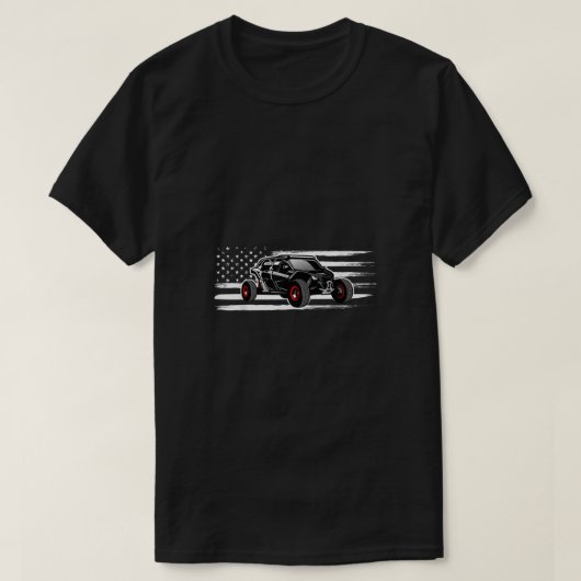 T-SHIRT AMERICAN FLAG UTV SIDE BY SIDE SXS OFF ROAD (Design devant)