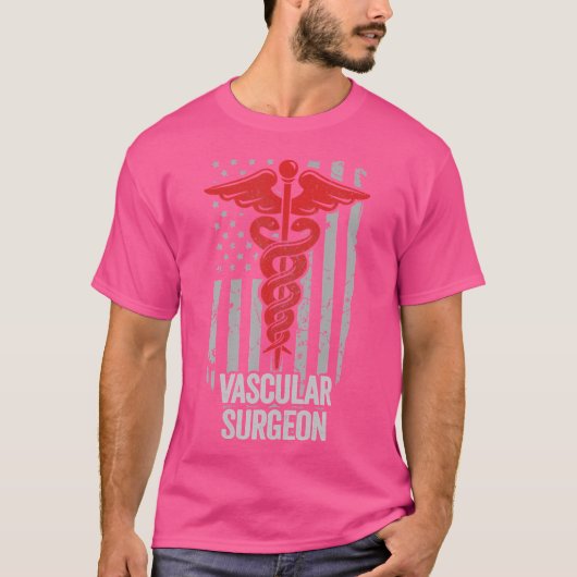 T-shirt American Flag Vascular Chirurgie Vasculaire Chirur (Devant)