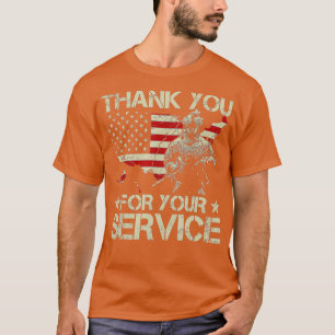 T-shirt American Flag Vétéran Day Thank You for Your Doc