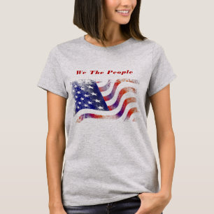 T-shirt American Flag We the People Women's