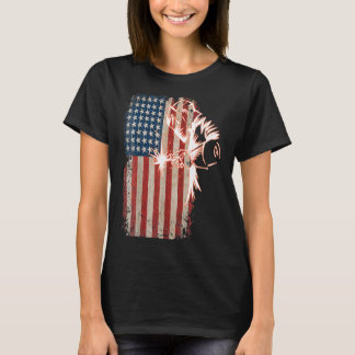 T-shirt American Flag Welder Vintage Souder Mig