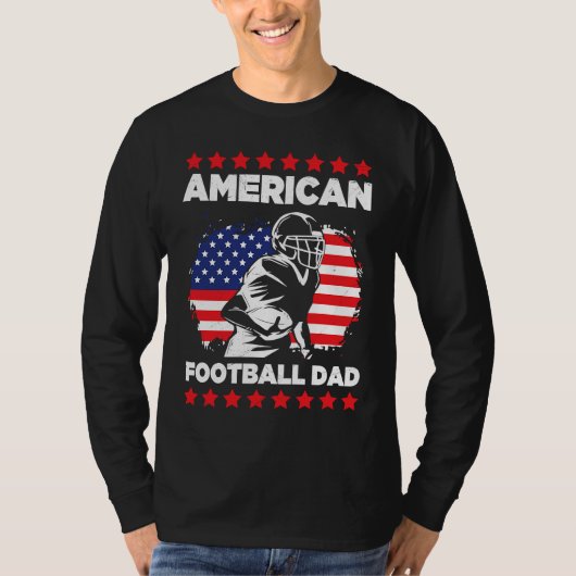 T-shirt American Football Dad Quaterback Kicker For Men Wo (Devant)