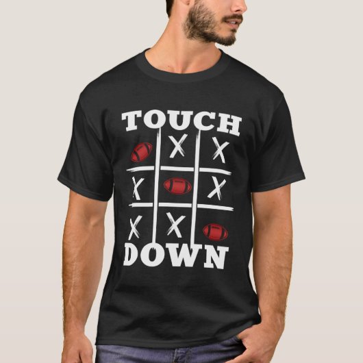 T-shirt American Football Design tictactoe touchdown (Devant)