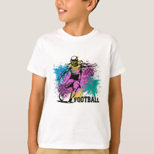 T-shirt American Football Grungy Couleurs Splashes