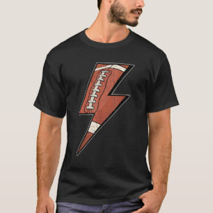 T-shirt American Football Lightning Bold Lineman Hommes Fe