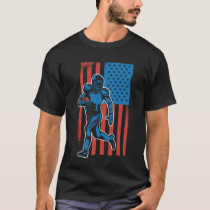 T-shirt American Football Player Grunge Vintage American F
