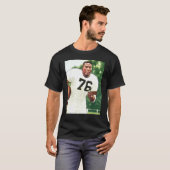 T-shirt American Football Player No 76 Illustration SITE B (Devant entier)