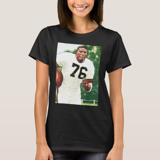 T-shirt American Football Player No 76 Illustration SITE B (Devant)