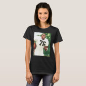 T-shirt American Football Player No 76 Illustration SITE B (Devant entier)