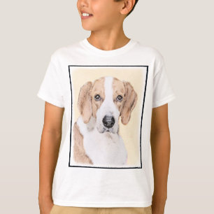 T-shirt American Foxhound Painting - Joli art original chi
