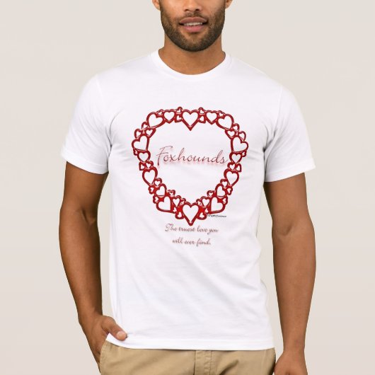 T-shirt American Foxhound True Love (Devant)
