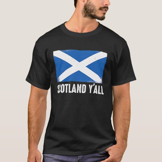 T-shirt American Funny Scottish Scotland Y'All (Devant)
