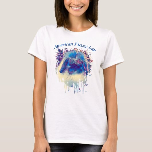T-shirt American Fuzzy Lop "Head of the Fancy" dame's Tee (Devant)
