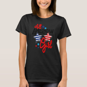 T-shirt American Girls Patriotic Juillet 4 Amusement Pour 