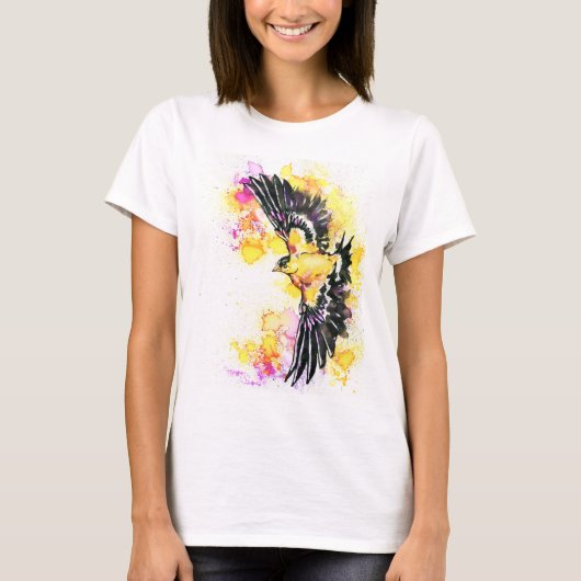 T-shirt American Goldfinch Bird (Devant)