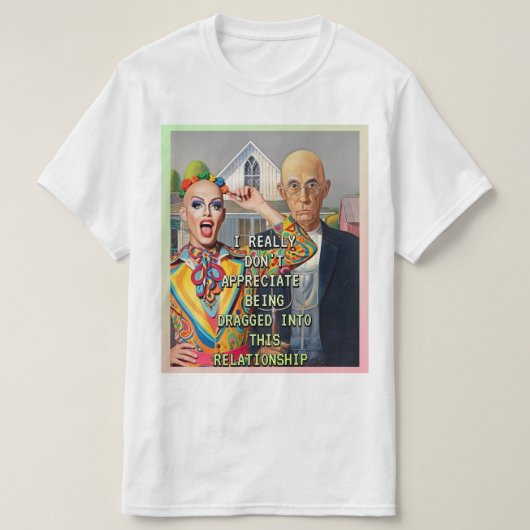 T-SHIRT AMERICAN GOTHIC RÉINTERPRÉTÉ (Design devant)