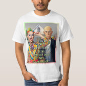T-SHIRT AMERICAN GOTHIC RÉINTERPRÉTÉ (Devant)
