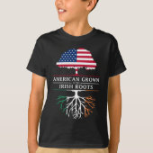 T-shirt American Groot with Irish Roots - Irlande (Devant)