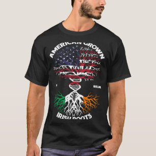 T-shirt American Grosse Avec Des Racines Irlandaises ADN U