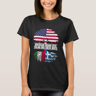 T-shirt American Grosse avec drapeau patrimoine italien gr