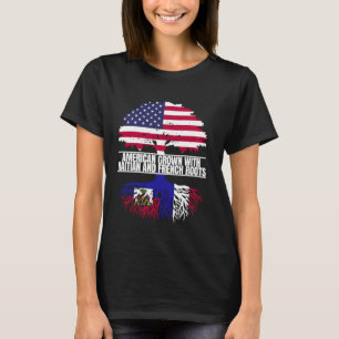 T-shirt American Grosse avec le drapeau patrimoine françai
