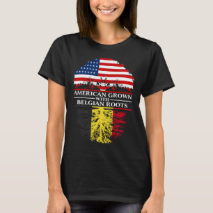 T-shirt American Grosse avec les racines belges Belgique
