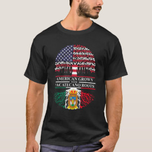 T-shirt American Grosse Avec Racines Zacatecano Zacatecas
