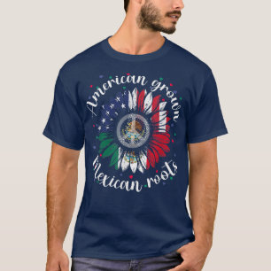 T-shirt American Grosse Meican Roots Cinco de Mayo Sunflow
