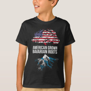 T-shirt American Grosses avec racines bavaroises - Bavière