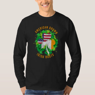 T-shirt American Grosses Irish Roots Heritage Ireland St P