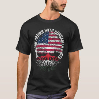 T-shirt American Grosses racines hongroises héritage famil