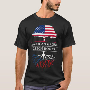 T-shirt American Grotte avec les racines tchèques Républiq