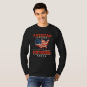 T-shirt American Grown with Portuguese Parts Patriotic Por (Devant entier)
