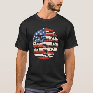 T-shirt American Gun Flag Pistol Armes à feu Patriotique 2