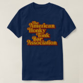 T-shirt American Honky Tonk Bar Assoc Retro Classic Design (Design devant)