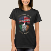 T-shirt American Irish Roots Shamrock Lucky St Patricks Da (Devant)