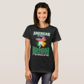T-shirt American Irish Shamrock Lucky St Patricks Day Men  (Devant entier)