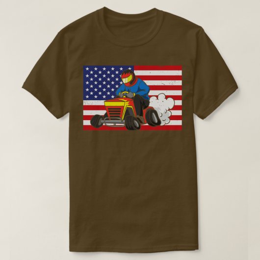 T-shirt American Lawn Mower (Design devant)