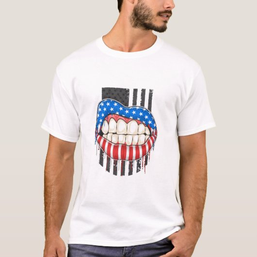 T-shirt American Lips (Devant)