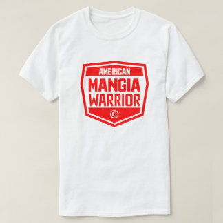 T-shirt American Mangia Warrior - avec logo du Bouclier no