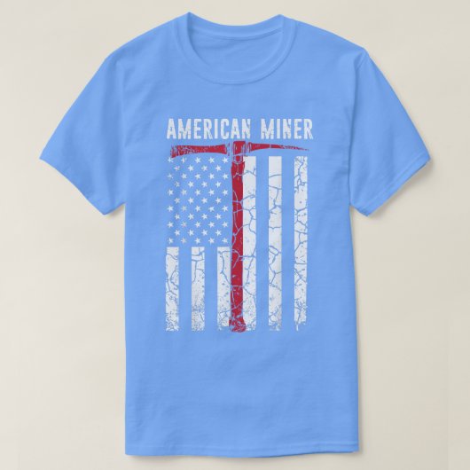 T-shirt American Miner Coal Gold (Design devant)