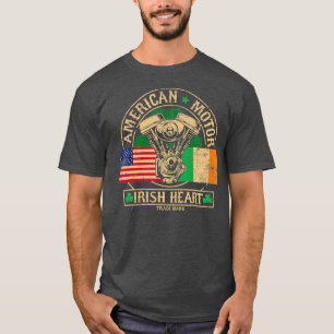 T-shirt American Motor Irish Heart pour Irish
